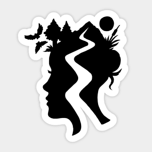 TrailHead – Black - Female Version Sticker